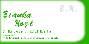 bianka mozl business card